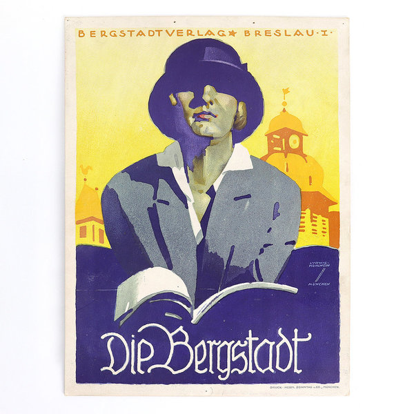 Werbeplakat Bergstadtverlag Breslau, Ludwig Hohlwein