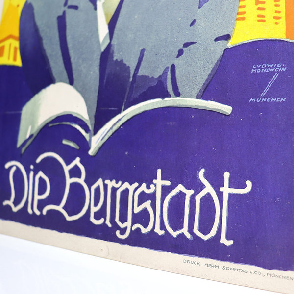 Werbeplakat Bergstadtverlag Breslau, Ludwig Hohlwein