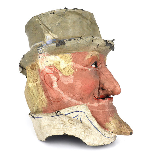 Antike Faschingsmaske "Uncle Sam"