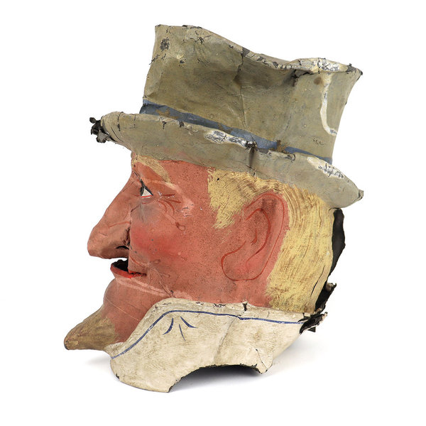 Antike Faschingsmaske "Uncle Sam"